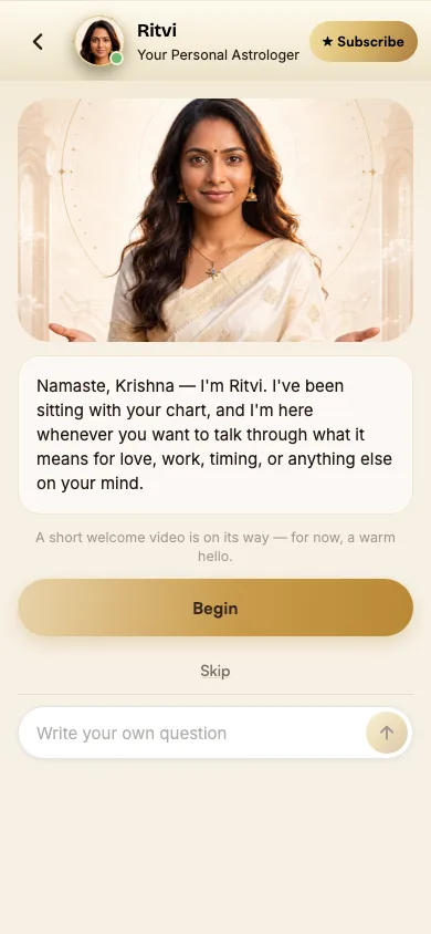 A private conversation with Ritvi
